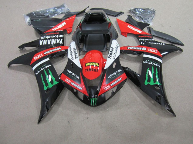 Vermelho Branco Preto Motul Carenagem R1 2004-2006 Vermelho Branco Preto Motul Carenagem R1 2004-2006