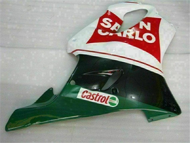 Vermelho Branco Preto San Carlo Carenagem CBR 600 F4i 2001-2003 Vermelho Branco Preto San Carlo Carenagem CBR 600 F4i 2001-2003