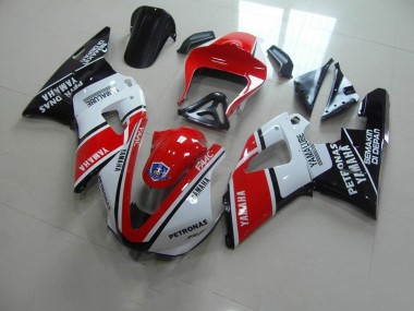 Vermelho Branco Yamalube Corrida Carenagem R1 2000-2001