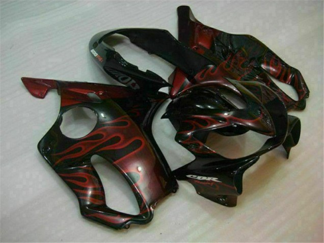 Vermelho Chama Carenagem CBR 600 F4i 2004-2007 Vermelho Chama Carenagem CBR 600 F4i 2004-2007
