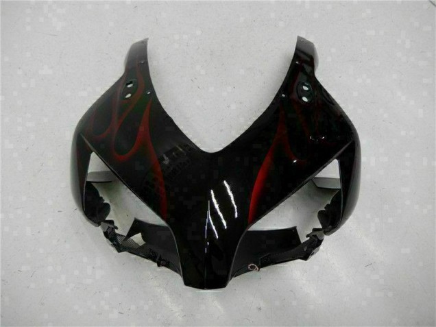 Vermelho Chama Preto Carenagem CBR 1000RR 2004-2005 Vermelho Chama Preto Carenagem CBR 1000RR 2004-2005