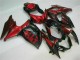 Vermelho Chama Preto Carenagem GSXR 1000 K9 2009-2016 Vermelho Chama Preto Carenagem GSXR 1000 K9 2009-2016