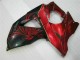 Vermelho Chama Preto Carenagem GSXR 1000 K9 2009-2016 Vermelho Chama Preto Carenagem GSXR 1000 K9 2009-2016