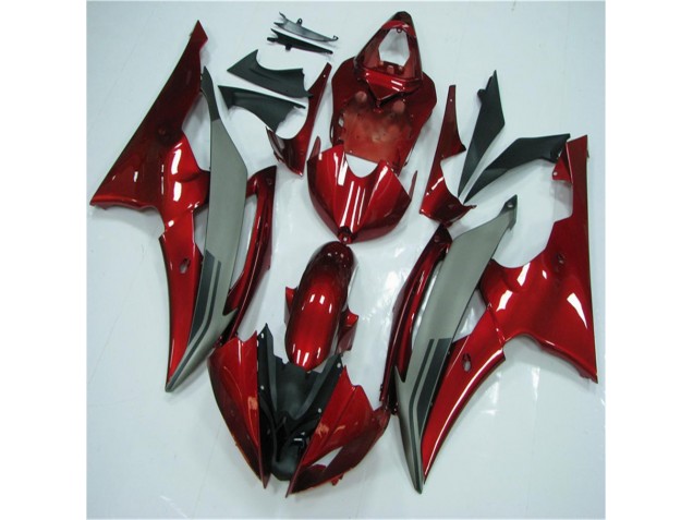 Vermelho Cinzento Carenagem R6 2008-2016 Vermelho Cinzento Carenagem R6 2008-2016