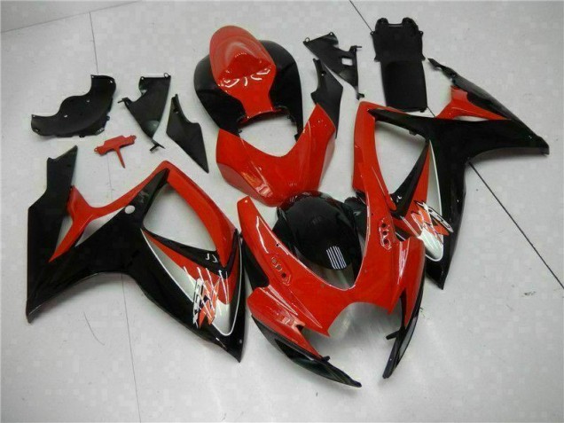 Vermelho Kit Carenagem GSXR 600 / 750 K6 2006-2007 Vermelho Kit Carenagem GSXR 600 / 750 K6 2006-2007