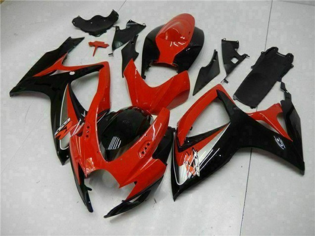 Vermelho Kit Carenagem GSXR 600 / 750 K6 2006-2007 Vermelho Kit Carenagem GSXR 600 / 750 K6 2006-2007