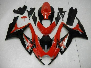Vermelho Kit Carenagem GSXR 600 / 750 K6 2006-2007