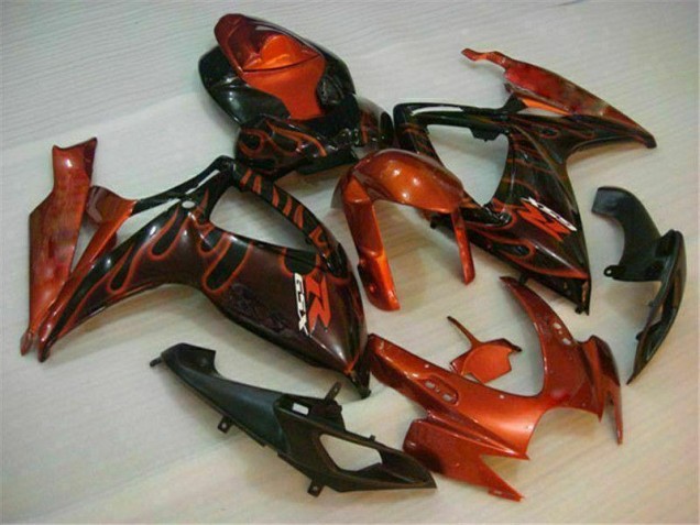 Vermelho Kits Carenagem GSXR 600 / 750 K6 2006-2007 Vermelho Kits Carenagem GSXR 600 / 750 K6 2006-2007