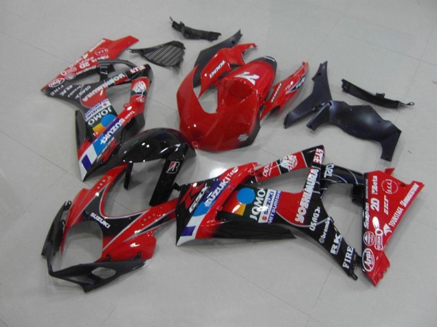Vermelho Plástico GSXR 1000 K7 2007-2008