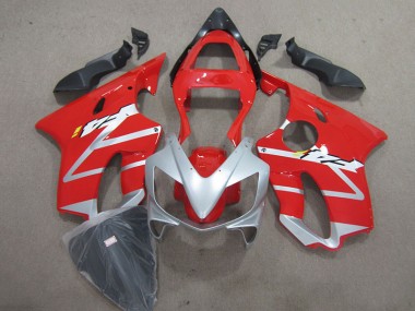 Vermelho Prata Abs Kits Carenagem CBR 600 F4i 2001-2003