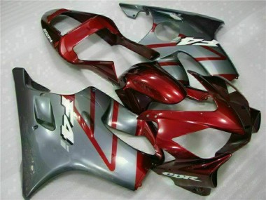 Vermelho Prata Abs Kits Completos Carenagem CBR 600 F4i 2001-2003