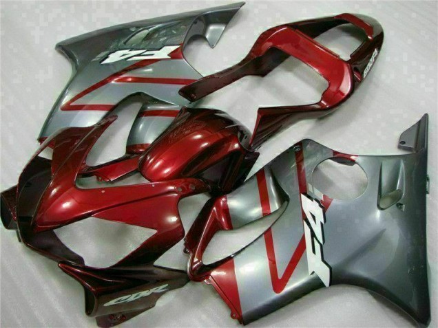 Vermelho Prata Abs Kits Completos Carenagem CBR 600 F4i 2001-2003 Vermelho Prata Abs Kits Completos Carenagem CBR 600 F4i 2001-2003