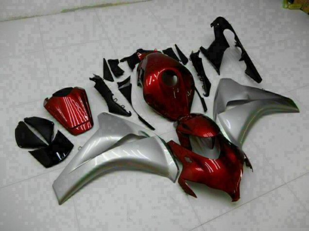 Vermelho Prata Abs Plástico CBR 1000RR 2008-2011 Vermelho Prata Abs Plástico CBR 1000RR 2008-2011