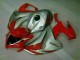 Vermelho Prata Abs Plásticos CBR 1000RR 2008-2011