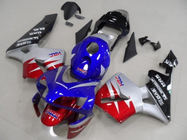 Vermelho Prata Azul Carenagem CBR 600RR 2003-2004