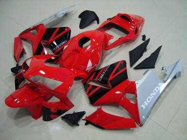 Vermelho Prata Carenagem CBR 600RR 2003-2004