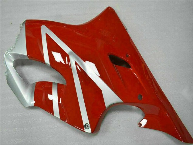 Vermelho Prata Kit Completo Carenagem CBR 600 F4i 2001-2003 Vermelho Prata Kit Completo Carenagem CBR 600 F4i 2001-2003