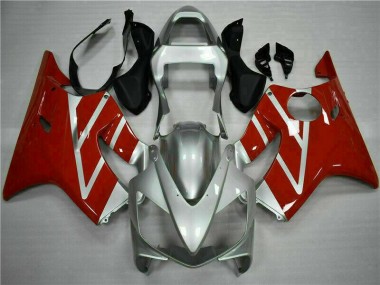 Vermelho Prata Kit Completo Carenagem CBR 600 F4i 2001-2003