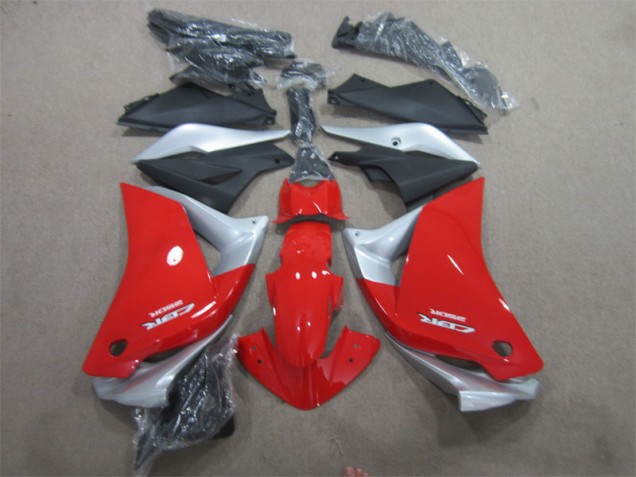 Vermelho Prata Preto Carenagem CBR 125R 2011-2013 Vermelho Prata Preto Carenagem CBR 125R 2011-2013