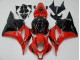 Vermelho Preto Abs Carenagem CBR 600RR 2009-2012 Vermelho Preto Abs Carenagem CBR 600RR 2009-2012