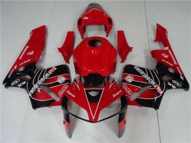 Vermelho Preto Abs Kits Carenagem CBR 600RR 2005-2006