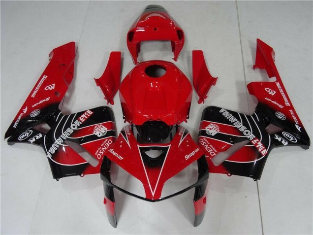 Vermelho Preto Abs Kits Carenagem CBR 600RR 2005-2006 Vermelho Preto Abs Kits Carenagem CBR 600RR 2005-2006