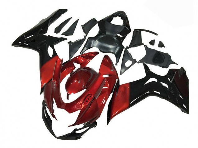 Vermelho Preto Abs Kits Carenagem GSXR 600 / 750 K11 2011-2021 Vermelho Preto Abs Kits Carenagem GSXR 600 / 750 K11 2011-2021