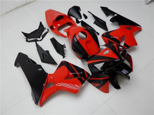 Vermelho Preto Abs Plástico CBR 600RR 2005-2006 Vermelho Preto Abs Plástico CBR 600RR 2005-2006