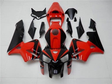 Vermelho Preto Abs Plástico CBR 600RR 2005-2006