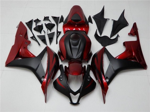 Vermelho Preto Abs Plástico CBR 600RR 2007-2008 Vermelho Preto Abs Plástico CBR 600RR 2007-2008