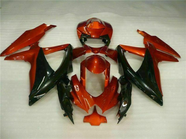 Vermelho Preto Abs Plástico GSXR 600 / 750 K8 2008-2010 Vermelho Preto Abs Plástico GSXR 600 / 750 K8 2008-2010