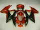 Vermelho Preto Abs Plástico GSXR 600 / 750 K8 2008-2010 Vermelho Preto Abs Plástico GSXR 600 / 750 K8 2008-2010