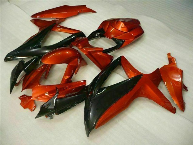 Vermelho Preto Abs Plástico GSXR 600 / 750 K8 2008-2010 Vermelho Preto Abs Plástico GSXR 600 / 750 K8 2008-2010