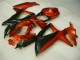 Vermelho Preto Abs Plástico GSXR 600 / 750 K8 2008-2010 Vermelho Preto Abs Plástico GSXR 600 / 750 K8 2008-2010