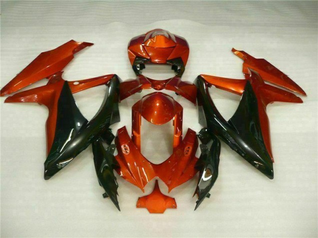 Vermelho Preto Abs Plástico GSXR 600 / 750 K8 2008-2010 Vermelho Preto Abs Plástico GSXR 600 / 750 K8 2008-2010