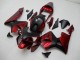 Vermelho Preto Abs Plásticos CBR 600RR 2003-2004 Vermelho Preto Abs Plásticos CBR 600RR 2003-2004