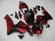 Vermelho Preto Abs Plásticos CBR 600RR 2003-2004 Vermelho Preto Abs Plásticos CBR 600RR 2003-2004