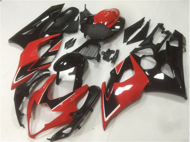 Vermelho Preto Abs Plásticos GSXR 1000 K5 2005-2006 Vermelho Preto Abs Plásticos GSXR 1000 K5 2005-2006
