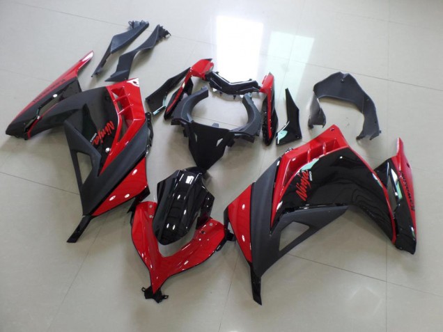 Vermelho Preto Abs Plásticos ZX 300R 2013-2016 Vermelho Preto Abs Plásticos ZX 300R 2013-2016
