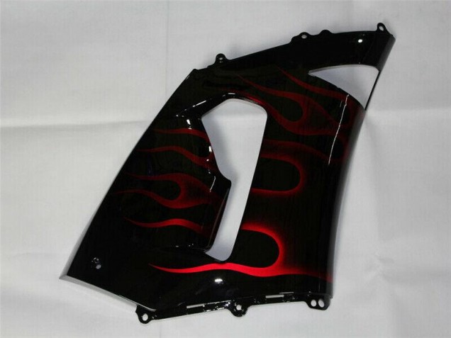 Vermelho Preto Abs Plásticos ZX6R 2005-2006