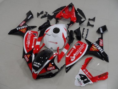 Vermelho Preto Adesivos Carenagem R1 2007-2008