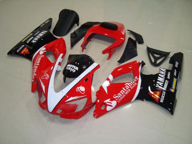 Vermelho Preto Branco Carenagem R1 2000-2001 Vermelho Preto Branco Carenagem R1 2000-2001