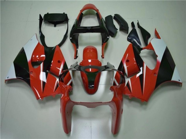 Vermelho Preto Branco Carenagem ZX6R 2000-2002