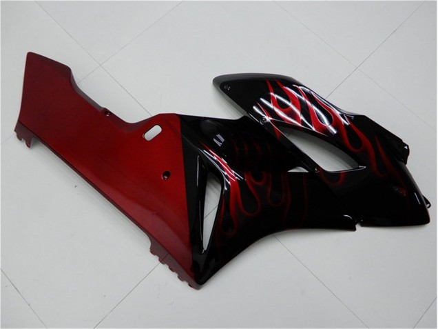 Vermelho Preto Carenagem CBR 1000RR 2004-2005 Vermelho Preto Carenagem CBR 1000RR 2004-2005