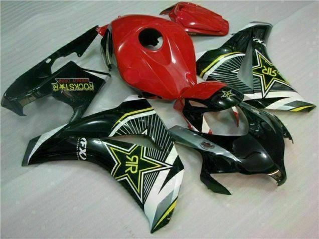 Vermelho Preto Carenagem CBR 1000RR 2008-2011 Vermelho Preto Carenagem CBR 1000RR 2008-2011