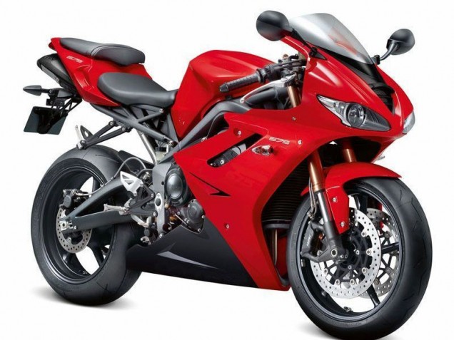 Vermelho Preto Carenagem Daytona 675 Triple 2009-2012 Vermelho Preto Carenagem Daytona 675 Triple 2009-2012