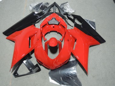 Vermelho Preto Carenagem Ducati 1098 2007-2014