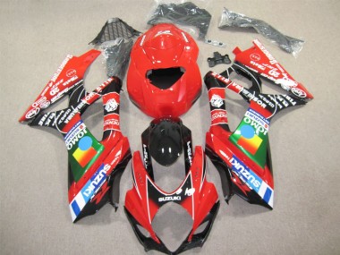 Vermelho Preto Carenagem GSXR 1000 K7 2007-2008