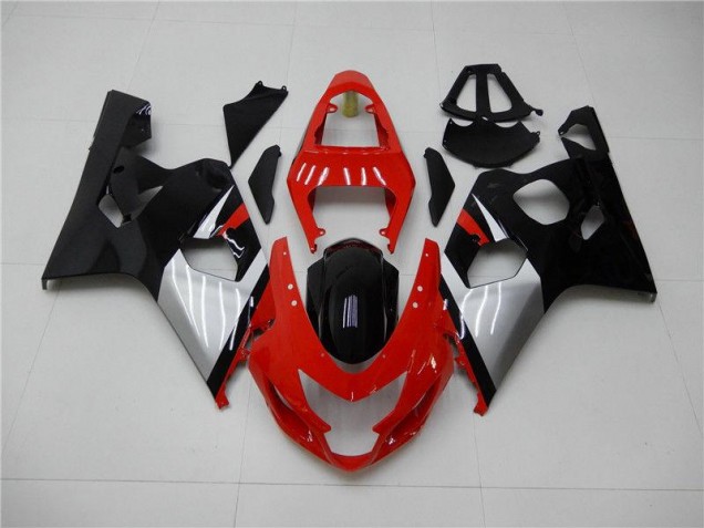 Vermelho Preto Carenagem GSXR 600 / 750 K4 2004-2005