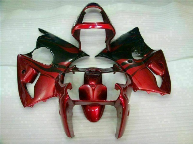 Vermelho Preto Carenagem ZX6R 2000-2002